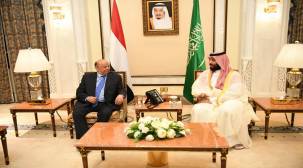 الرئيس هادي يلتقي محمد بن سلمان بعد ساعات من لقائه بالعاهل السعودي