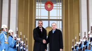 أردوغان يستقبل أمير قطر في أنقرة للمرة الثانية خلال شهر