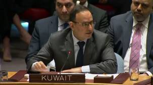 مندوب الكويت الدائم لدى الأمم المتحدة منصور العتيبي