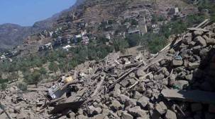 مليشيا الحوثي تفجر 5 منازل في جبل حبشي غربي محافظة تعز