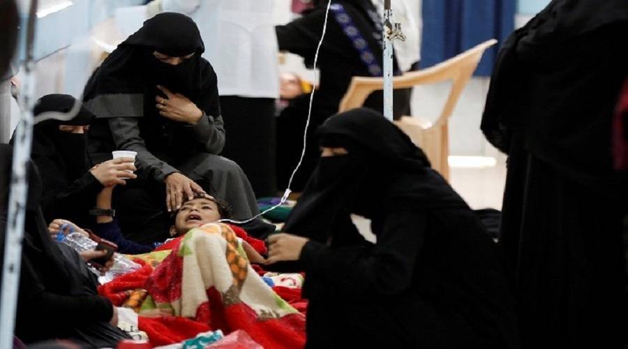 انتشار وباء الكوليرا في اليمن
