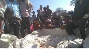 استشهاد 12 شخصا وإصابة آخرين بغارة للتحالف في دمنة خدير بتعز