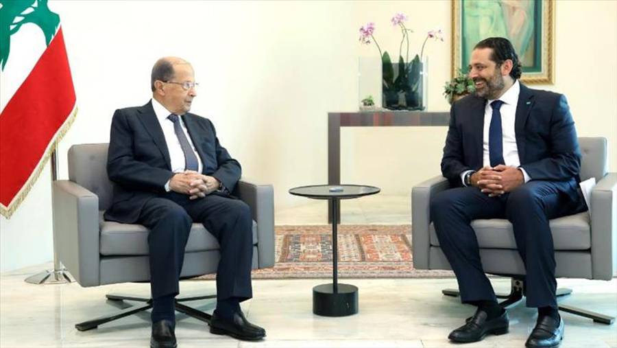 الحريري يسلم الرئيس اللبناني صيغة حكومة وحدة وطنية