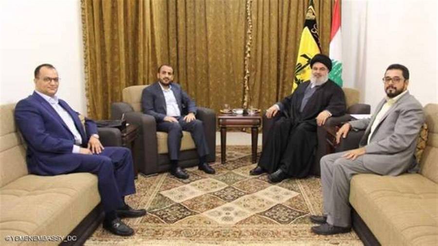 وفد حوثي يزور لبنان.. تساؤلات حول دور حزب الله المزعزع لإستقرار اليمن