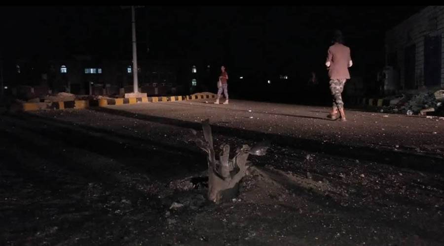 سقوط صاروخ كاتيوشا أطلقته مليشيا الحوثي على مدينة مأرب ولا ضحايا