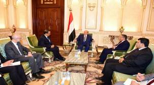 الرئيس هادي يلتقي المبعوث الاممي الى اليمن ولد الشيخ 